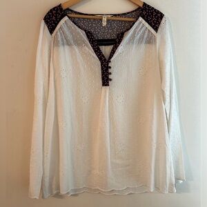 Matilda Jane White Eyelet Blouse
